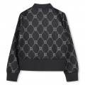 Sweatshirt met rits en logo HUGO Voor