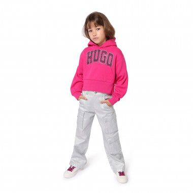 Multi-pocket silver jeans HUGO for GIRL