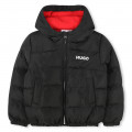 Hooded lined puffer jacket HUGO for GIRL