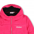 Hooded lined puffer jacket HUGO for GIRL