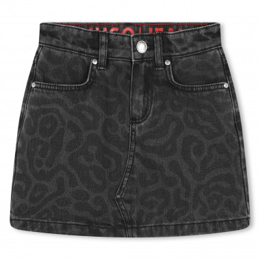 Printed denim miniskirt HUGO for GIRL