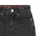 Printed denim miniskirt HUGO for GIRL