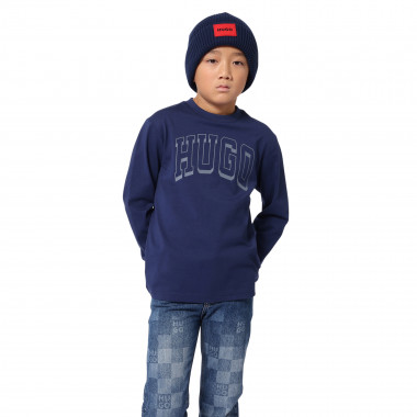 Gorro de punto de algodón HUGO para UNISEXO