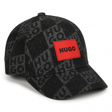 Chequered fabric baseball cap HUGO for BOY