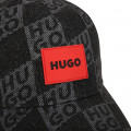 Chequered fabric baseball cap HUGO for BOY