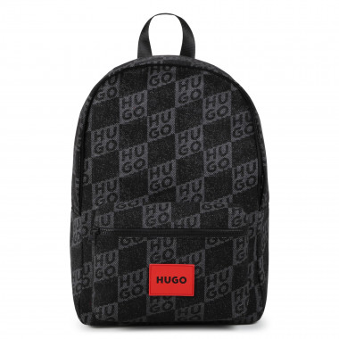 Printed fabric backpack HUGO for BOY