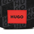 Sacoche toile à motif damier HUGO pour GARCON