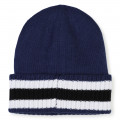 Knitted striped hat HUGO for BOY