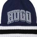 Knitted striped hat HUGO for BOY