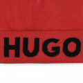 Knitted roll-up cuff hat HUGO for UNISEX