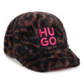 Printed fleece baseball cap HUGO for GIRL