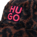 Printed fleece baseball cap HUGO for GIRL