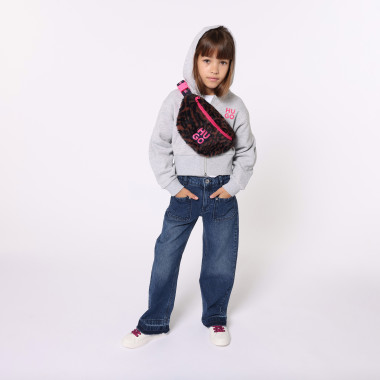 Printed fleece belt bag HUGO for GIRL