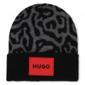 Jacquard knit hat HUGO for GIRL