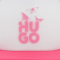 Adjustable bi-material cap HUGO for GIRL