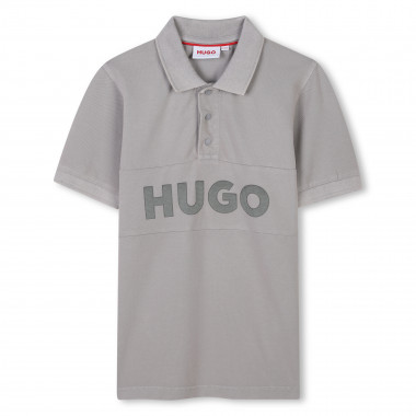 Polo manches courtes en piqué HUGO pour GARCON