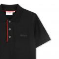 Short-sleeved piqué polo shirt HUGO for BOY