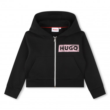 Fleece jogging cardigan HUGO for GIRL