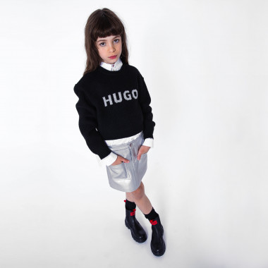 Cropped knitted jumper HUGO for GIRL