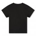 T-shirt en coton imprimé logo HUGO pour FILLE