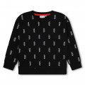 Fleece sweatshirt met print HUGO Voor