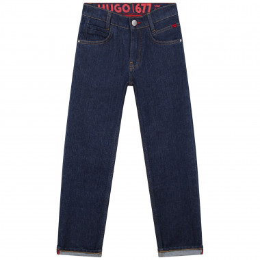 Jeans dritti a cinque tasche HUGO Per RAGAZZO