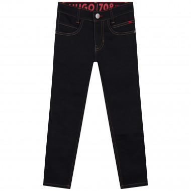 Fitted fleece-effect jeans HUGO for BOY