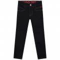Fitted fleece-effect jeans HUGO for BOY
