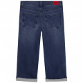 Wide-leg cotton blend jeans HUGO for BOY