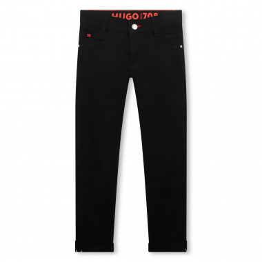 Aansluitende jeans met label HUGO Voor