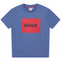 T-shirt met omkaderde print HUGO Voor