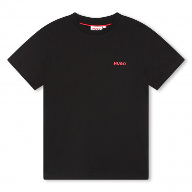 T-shirt met print voorop HUGO Voor