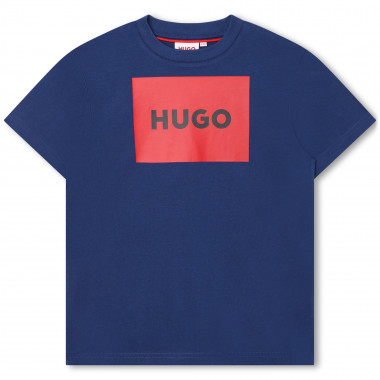 Camiseta con logo cuadrado HUGO para NIÑO