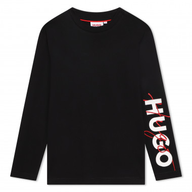 T-shirt with double logo HUGO for BOY