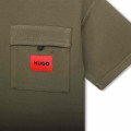 T-shirt con tasca applicata HUGO Per RAGAZZO