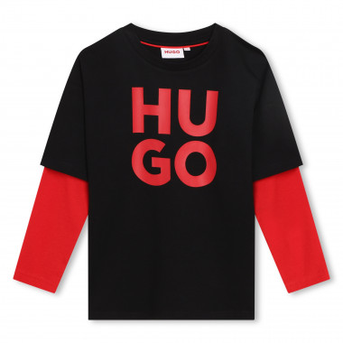 T-shirt 2-in-1 con logo HUGO Per RAGAZZO