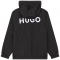 Zip-up hooded windbreaker HUGO for BOY