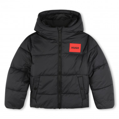 Hooded water-repellent puffer  for 