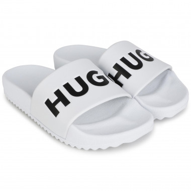 Slippers met logo HUGO Voor