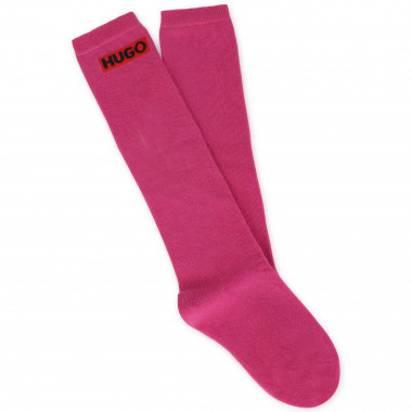 Coloured high socks HUGO for UNISEX