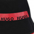 Reversible cotton bucket hat HUGO for UNISEX