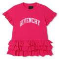 Short dress with ruffles GIVENCHY for GIRL