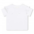 T-shirt with frilled sleeves GIVENCHY for GIRL