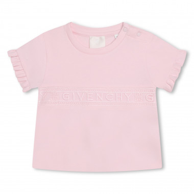 T-shirt with frills and lace GIVENCHY for GIRL