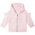 Fleece zip-up sweatshirt GIVENCHY for GIRL