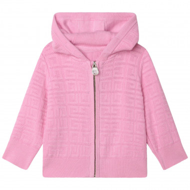 Sweat-shirt zippé en tricot GIVENCHY pour FILLE