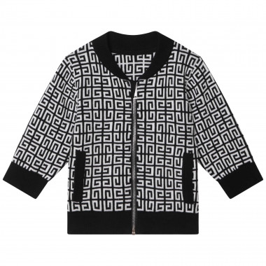 Zip-up jacquard sweatshirt GIVENCHY for BOY