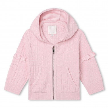 Knitted cardigan with hood GIVENCHY for GIRL