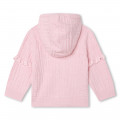 Knitted cardigan with hood GIVENCHY for GIRL