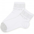 2-pair patterned ankle socks GIVENCHY for GIRL